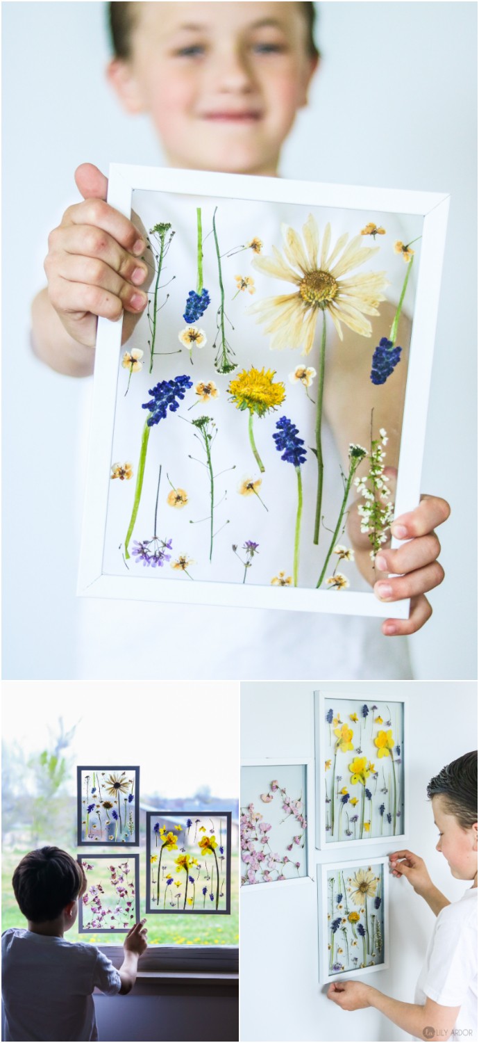 Pressed Flowers Mother’s Day Craft Idea