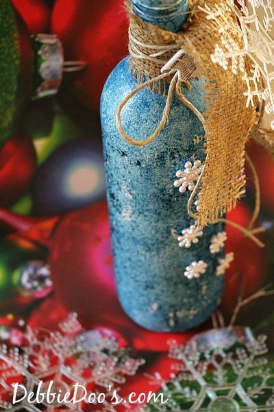 Recycled DIY Wine Bottle Christmas Craft Idea