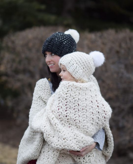 Starry Sky Chunky Crochet Hat