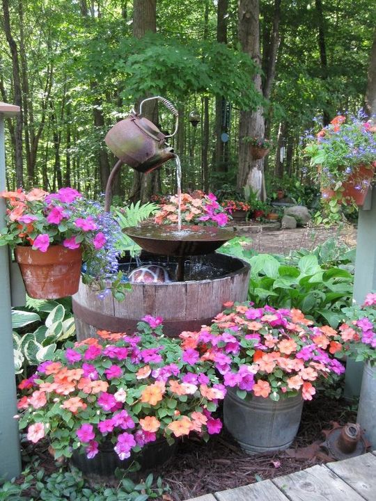 DIY GardenTeapot Fountain Instructions