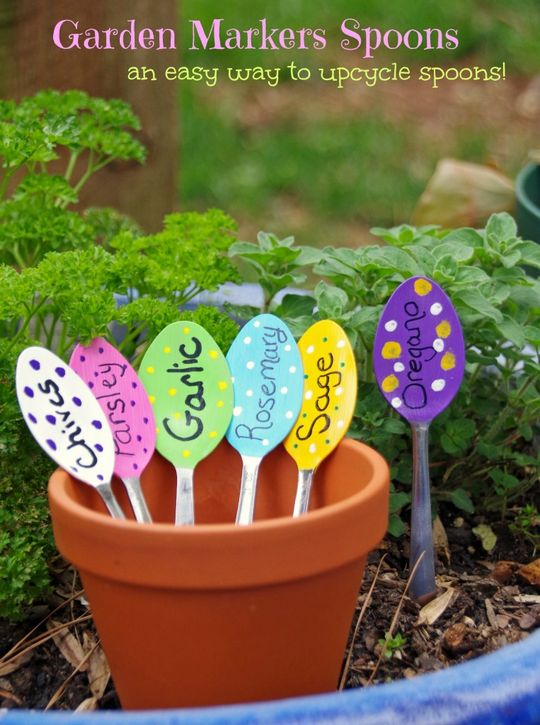 Easy DIY Garden Markers Spoons