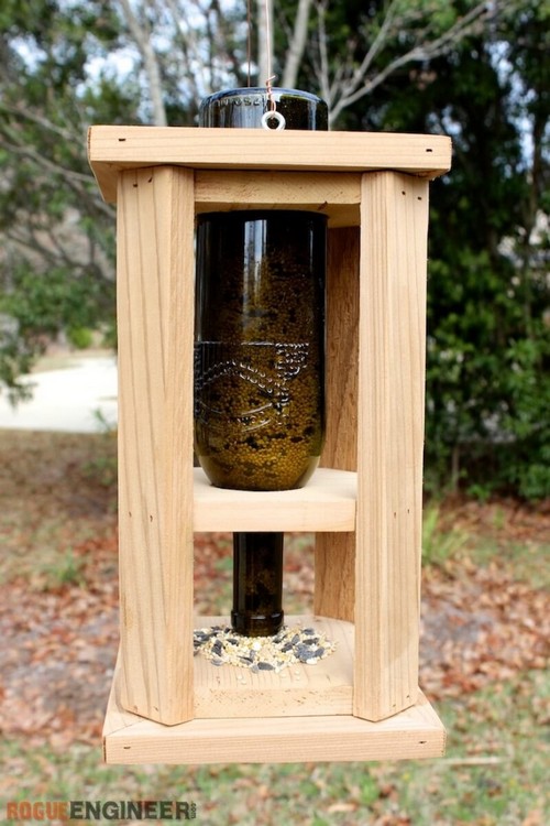 Hanging Bird Bottle Feeder