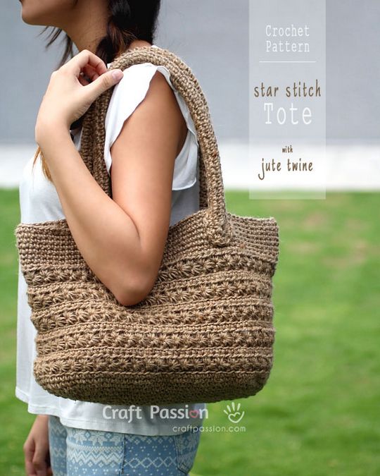 crochet raffia bag free pattern