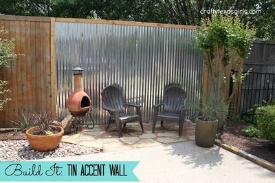 Make A DIY Tin Accent Wall Craft