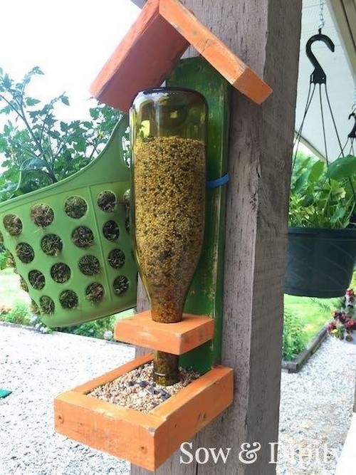 Pallet Wood Bird Feeder Plan