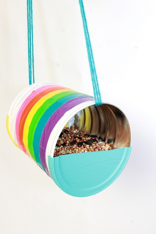 Recycled Can Bird Feeder