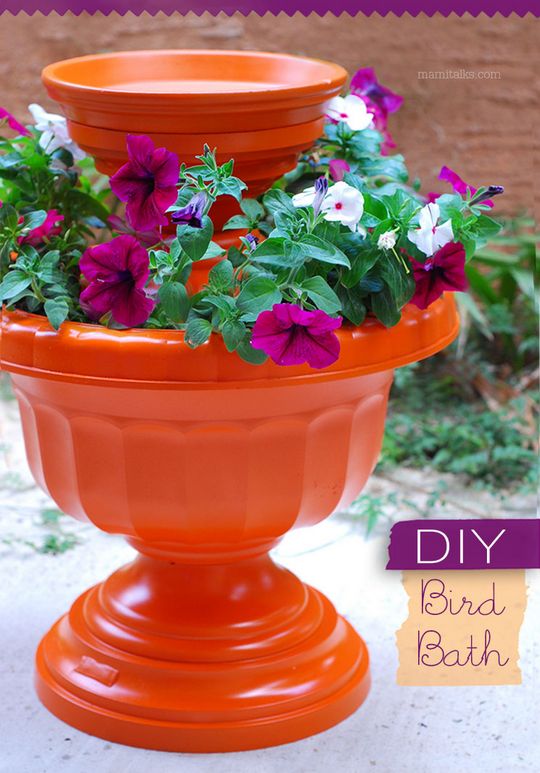 Stunning DIY Bird Bath