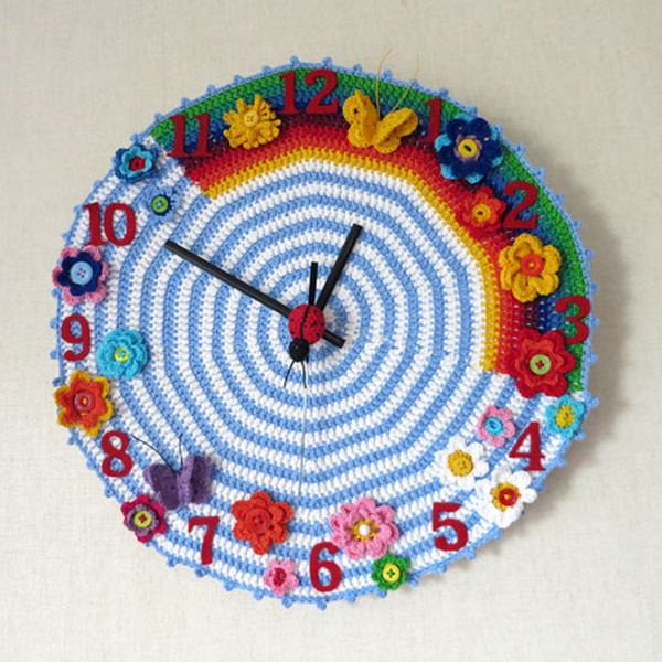 Crochet Flower Clock