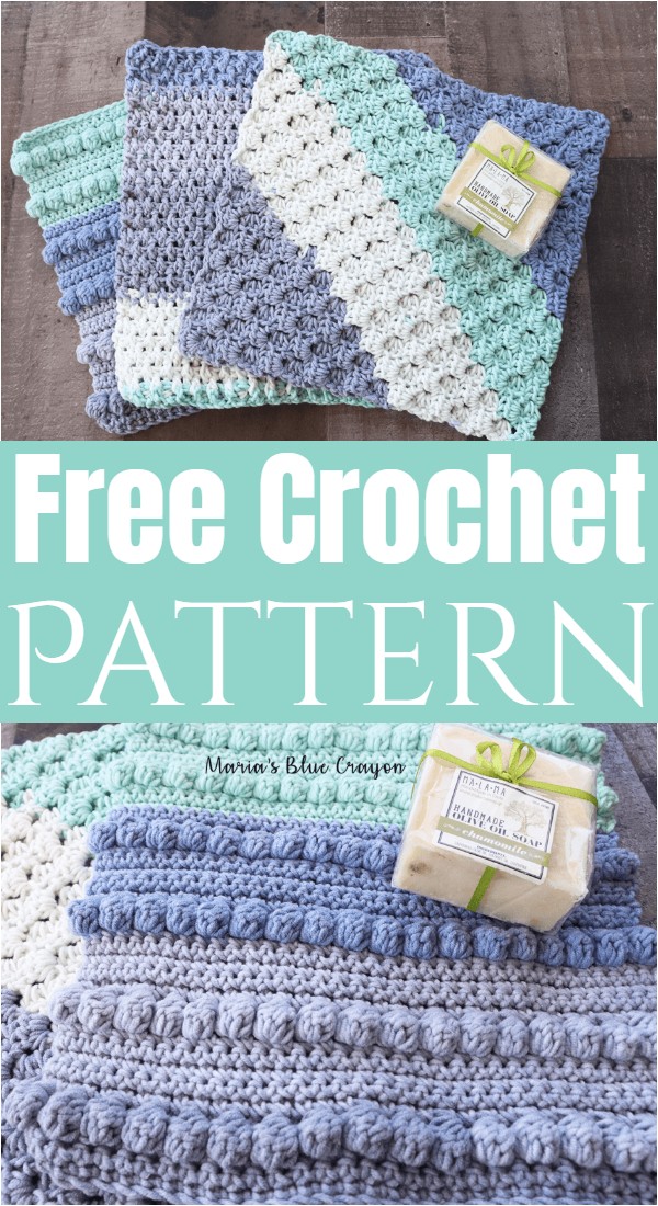 25 Free Crochet Washcloth Patterns - DIYnCrafty