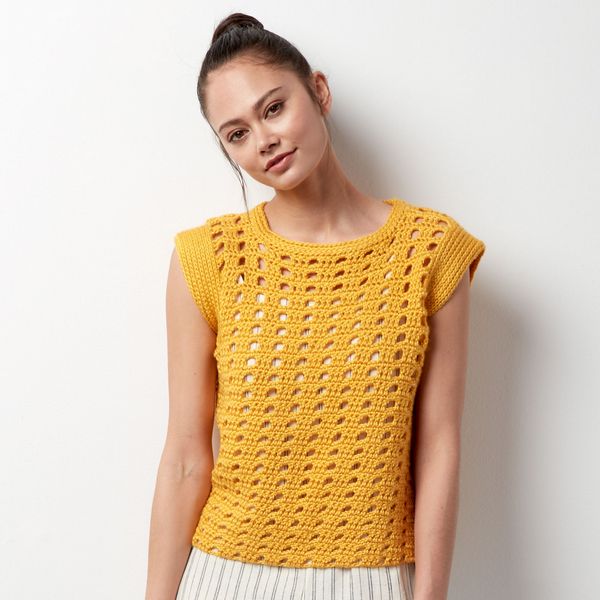 Hello, Yellow! Crochet Top