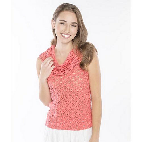 Crochet Cowl Neck Tank