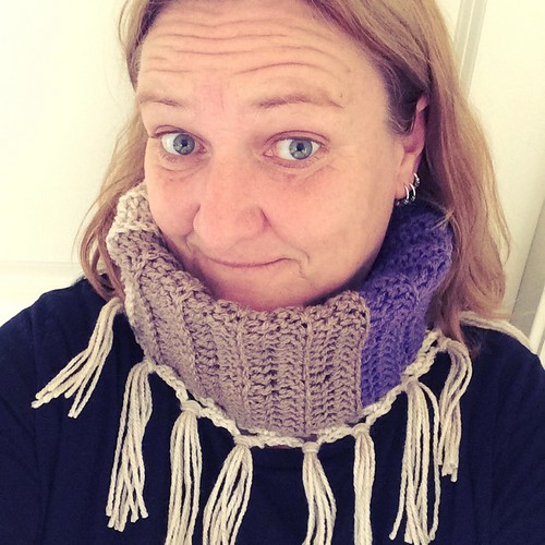 Crochet Cowl With Fringes