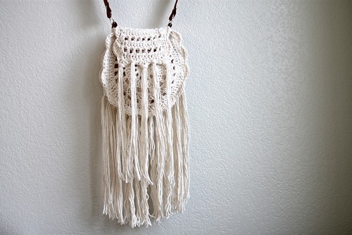 Crochet Boho Tassel Bag