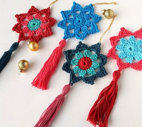 Crochet Tassel Stars