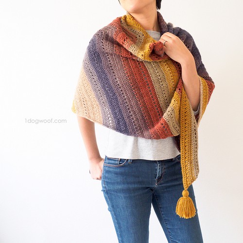 Crochet Tassel The Adirondack Wrap