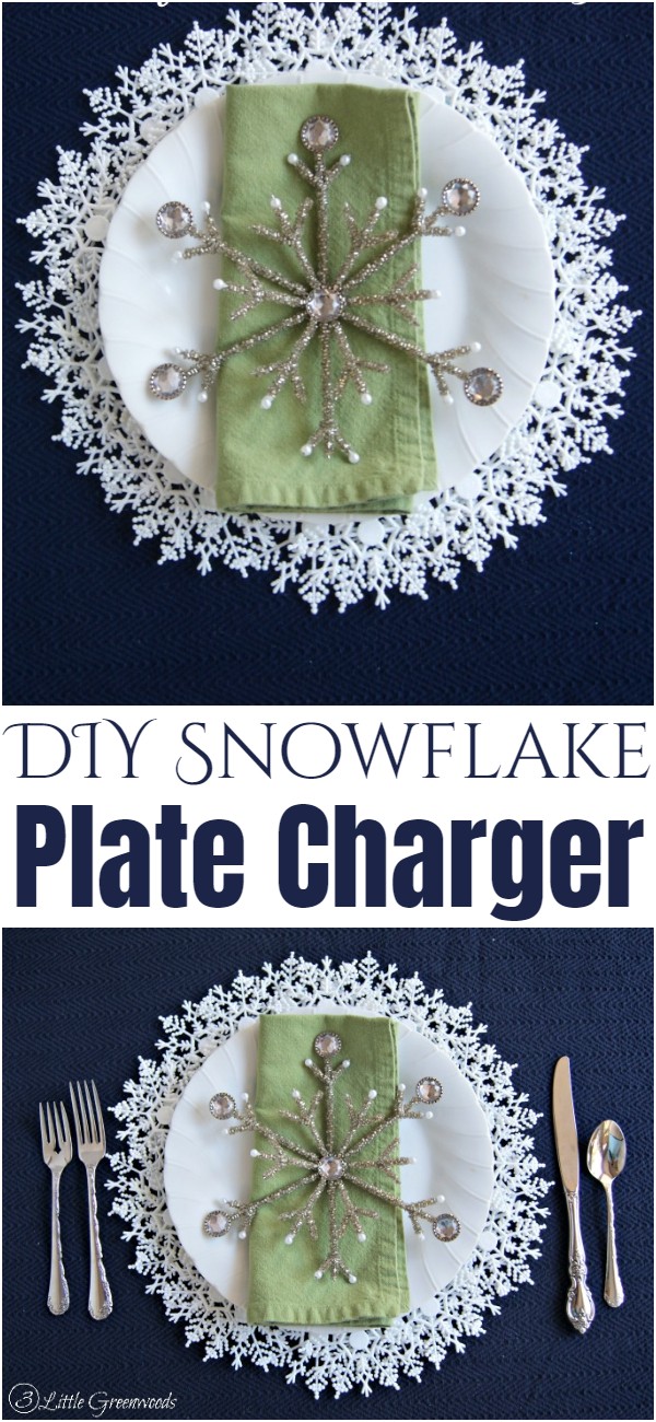 DIY Snowflake Plate Charger