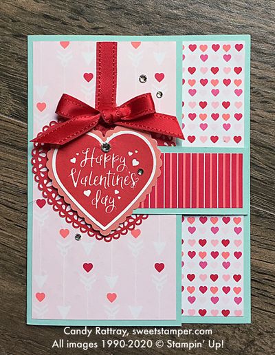 DIY Fun Fold Valentine Card With Heartfelt Bundle