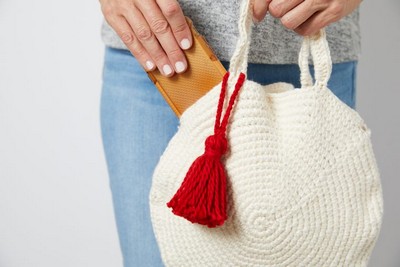 Crochet round bag pattern