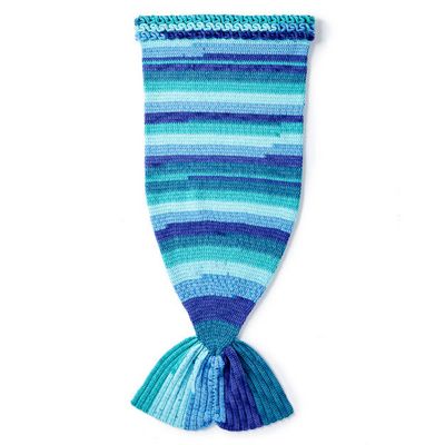 Free Crochet Mermaid Tail Snuggle Sack Pattern