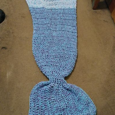 Quick Mermaid Tail Blanket Crochet Pattern