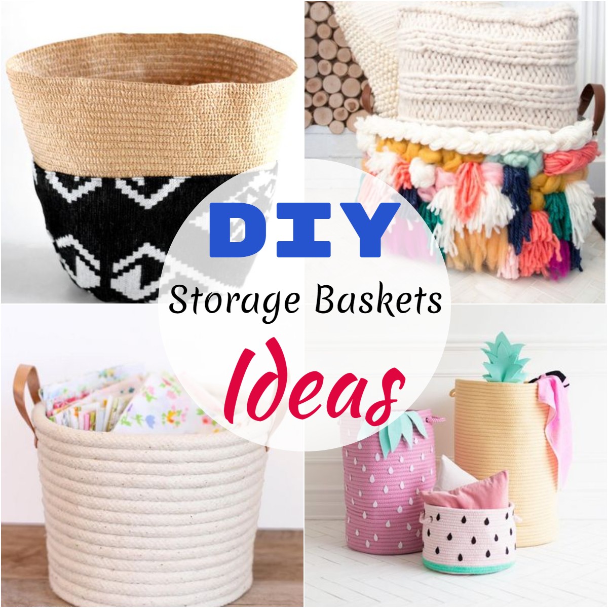 Storage Ideas, Storage Baskets for Shelves, Storage Baskets for Clothe –  Silvia Home Craft