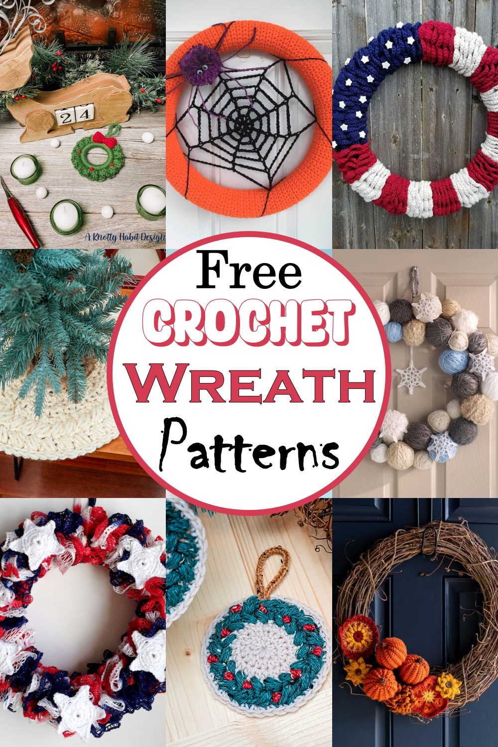 20 Free Crochet Wreath Patterns DIYnCrafty