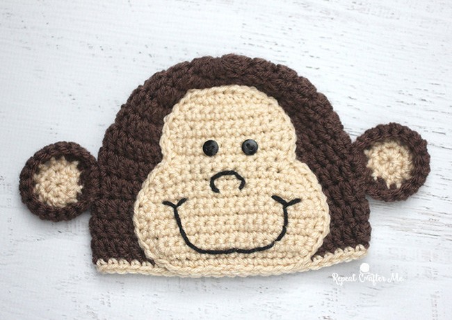 Crochet Monkey Hat Pattern