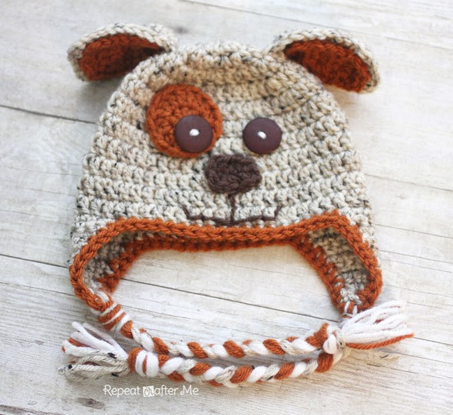 Crochet Puppy Hat Pattern