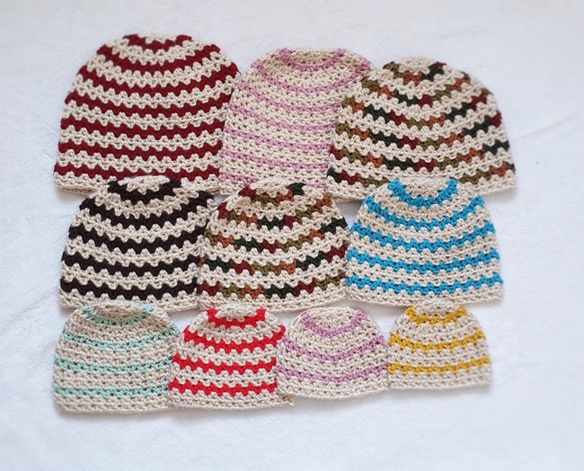 Crochet V Stitch Beanie Free Pattern For Baby