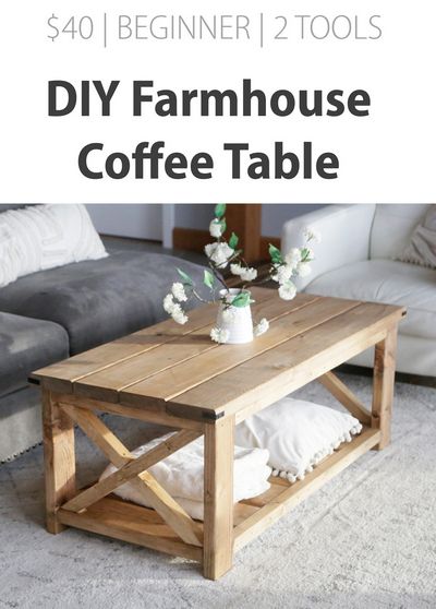 Beginner Farmhouse Coffee Table