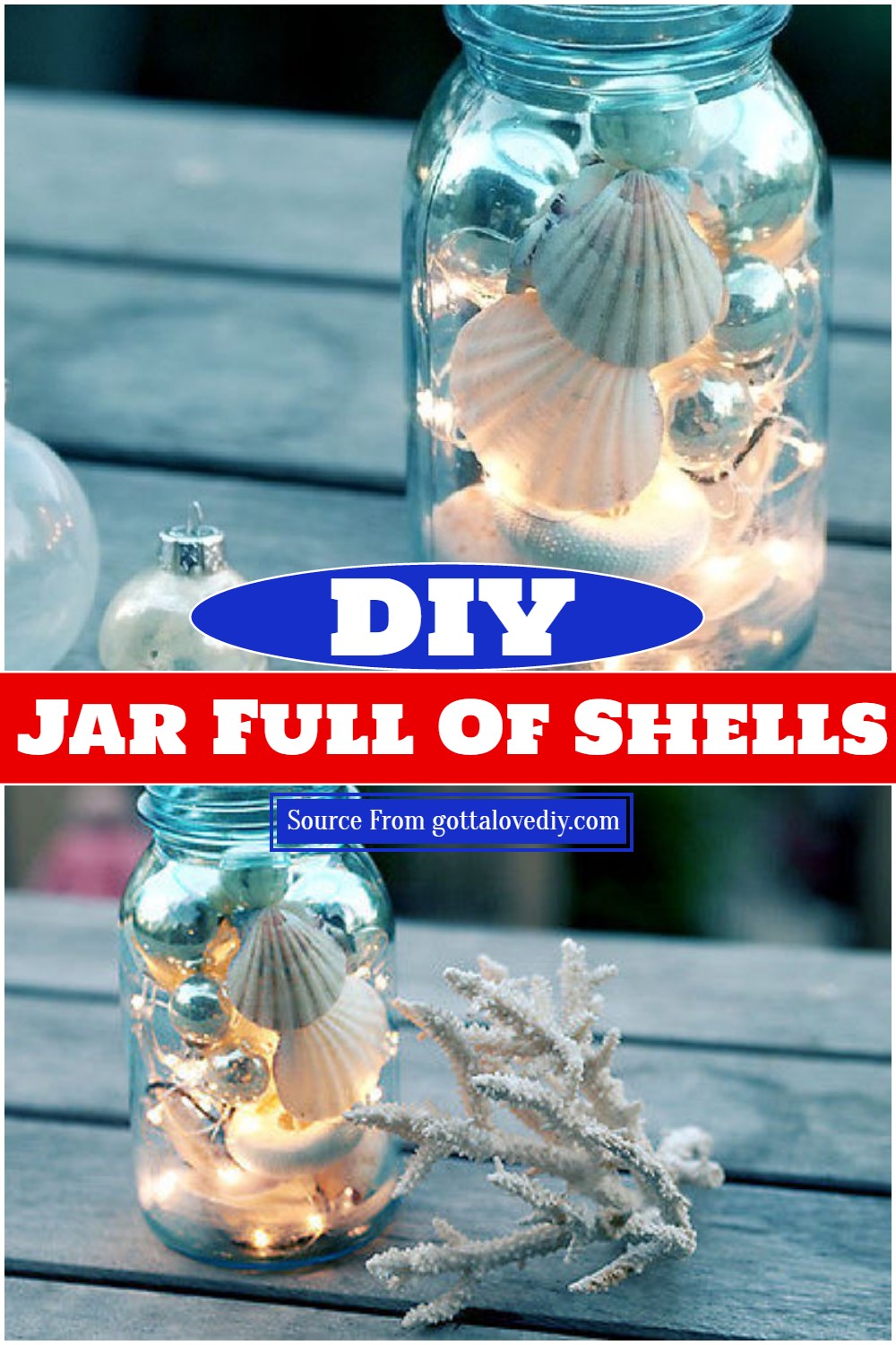  DIY Jar Full Of Shells