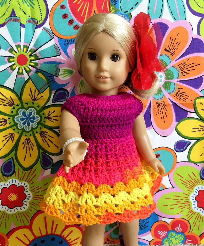 American Girl Little Flamenco Dress