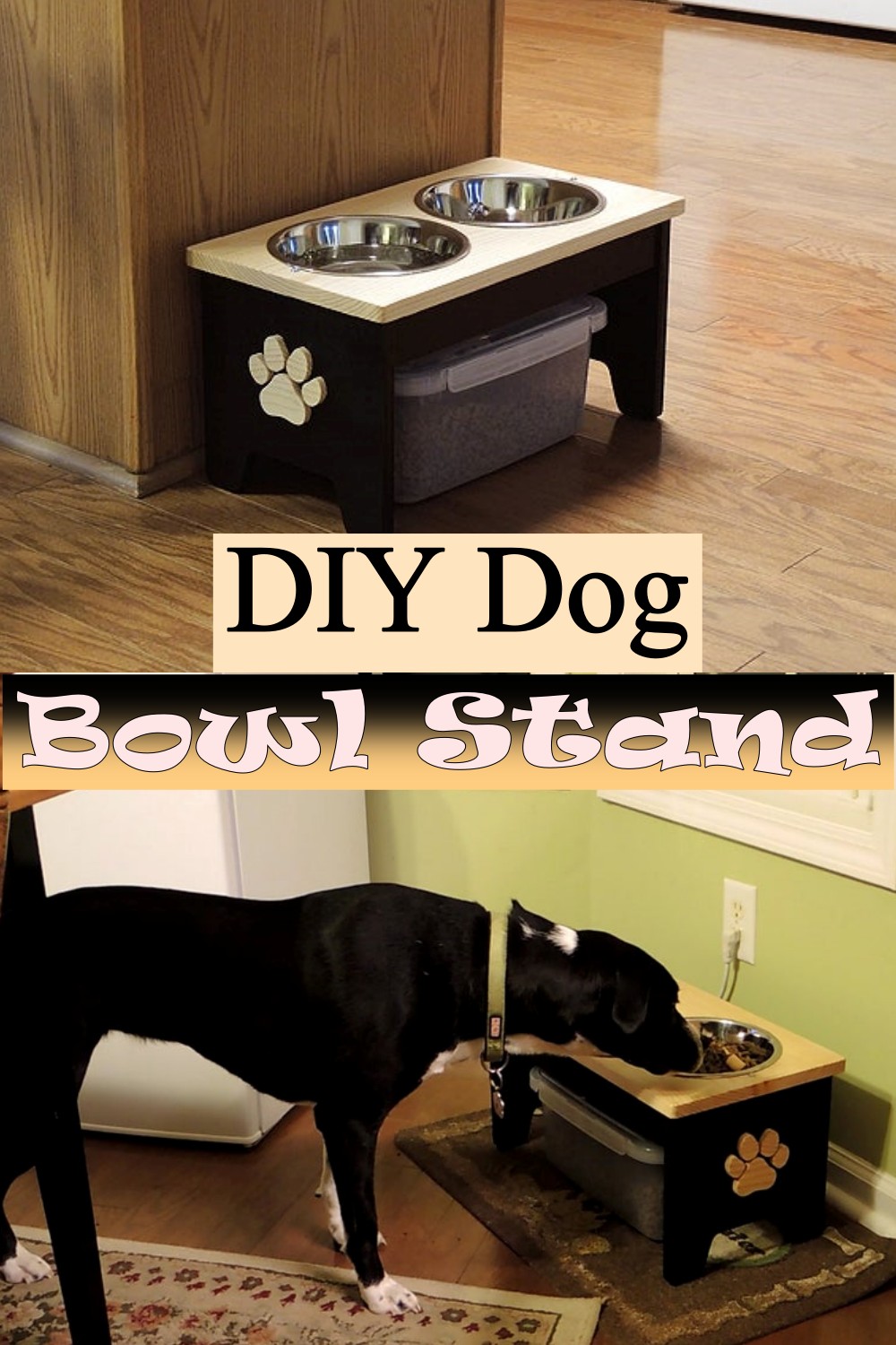 DIY Dog Bowl Stand