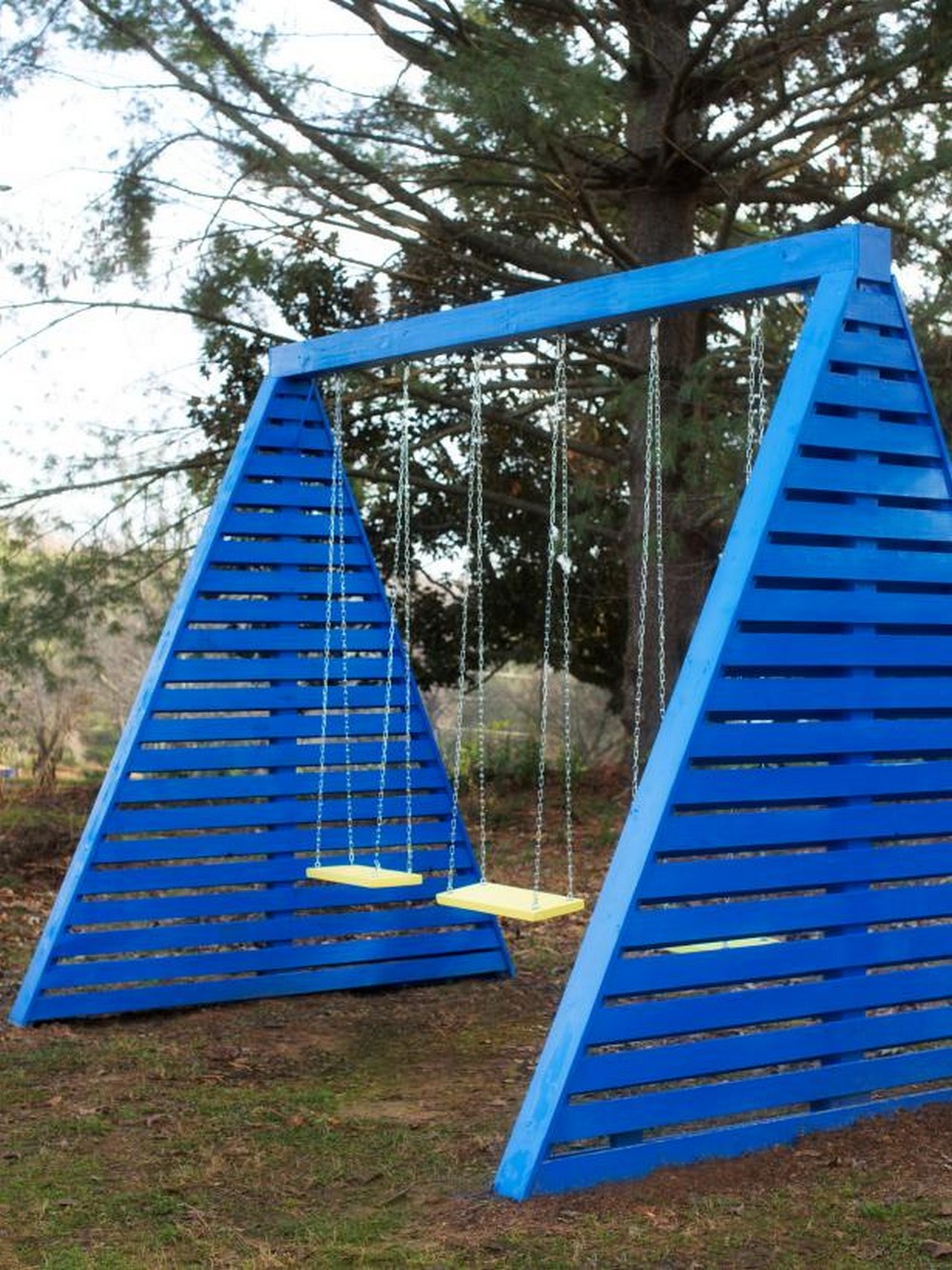 DIY Modern A-Frame Swing Set