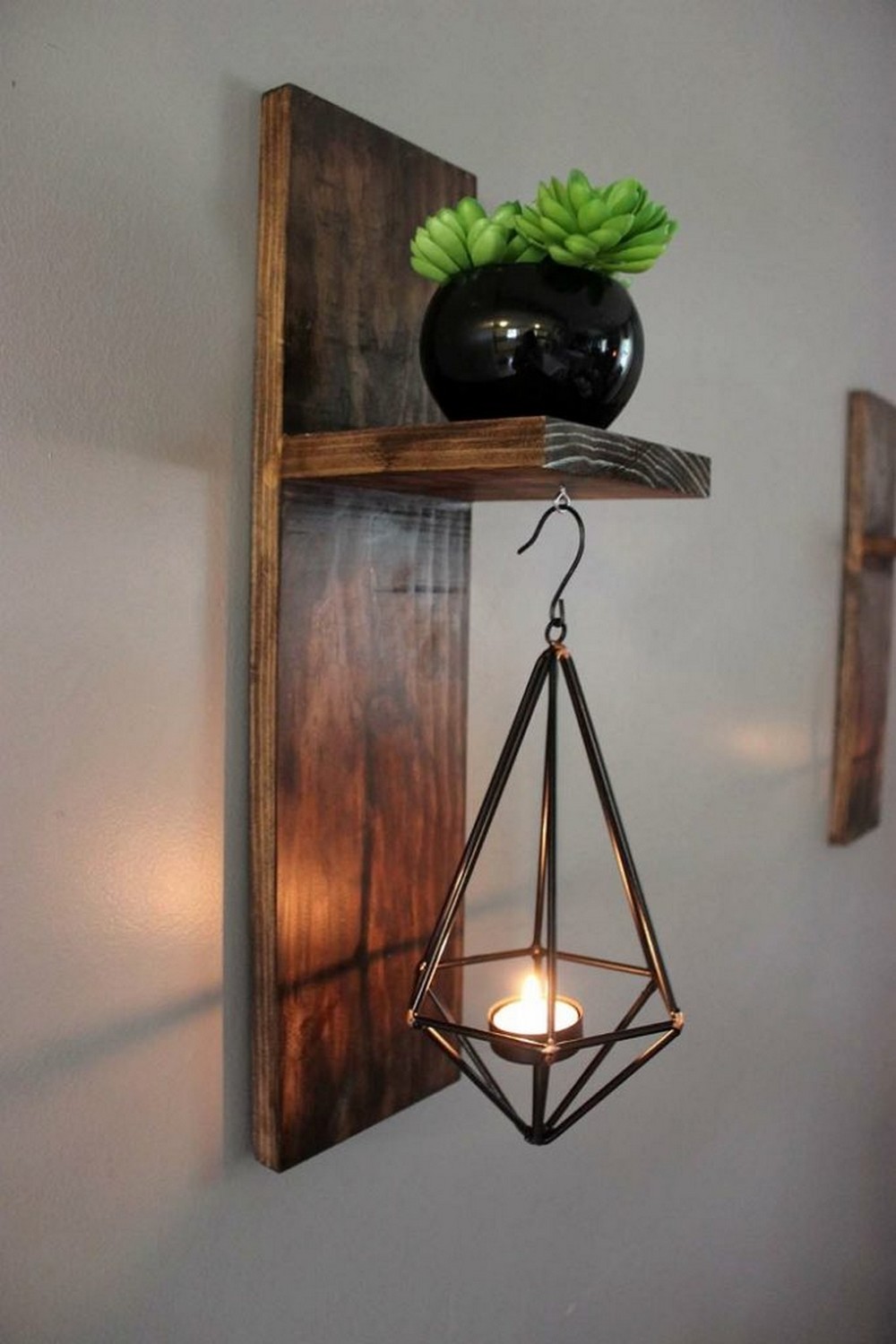 Easy Wooden Wall Lightning 