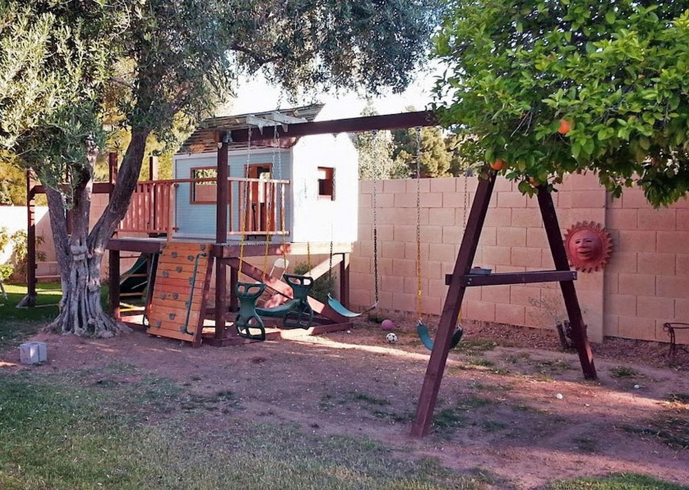 How To Build A Swing Set For The Playhouse