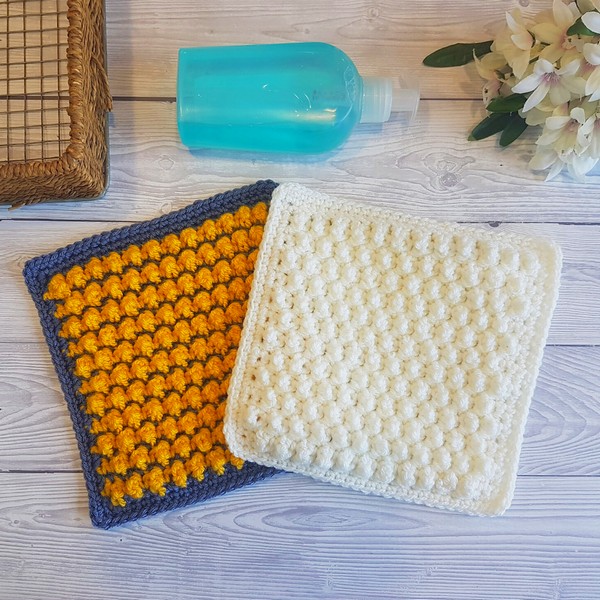 Crochet Cobble Stitch Dishcloths Pattern