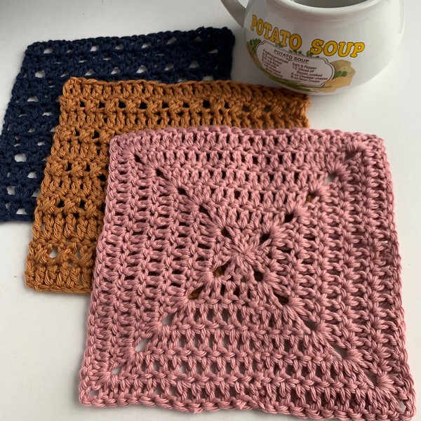 Crochet Dishcloth Sampler Pattern