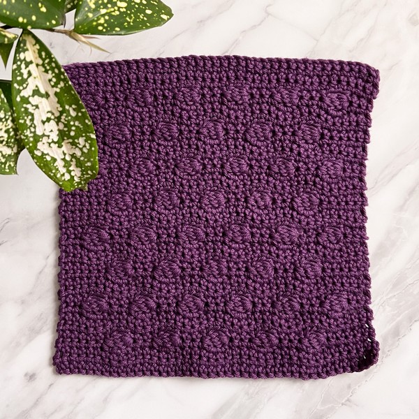 Crochet Mulberry Dishcloth Pattern