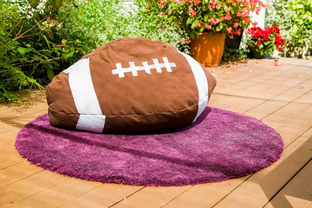 DIY Football Bean Bag Chair