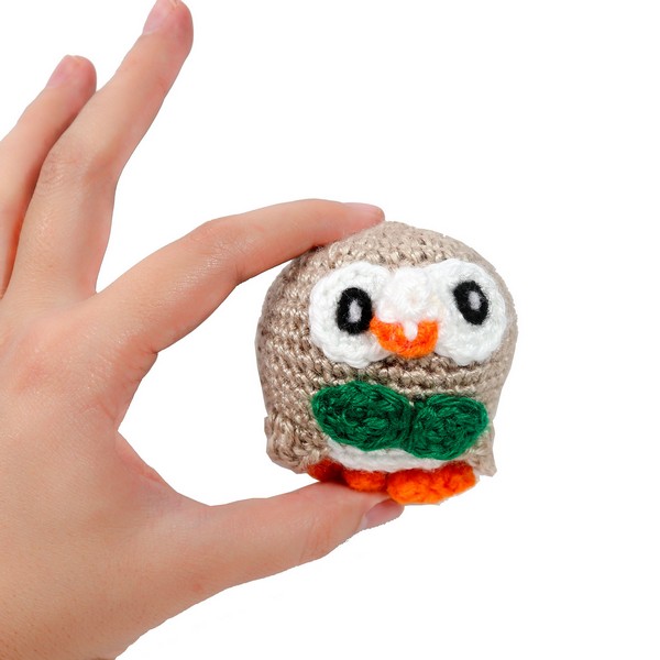 Free Crochet Pokemon Rowlet Amigurumi Pattern