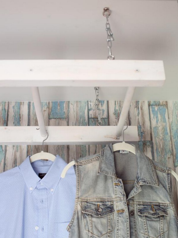 Repurpose A Ladder Into A Rack