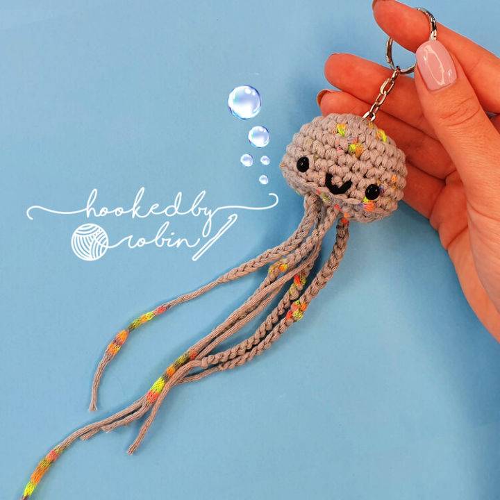 Amigurumi Jellyfish Keychain