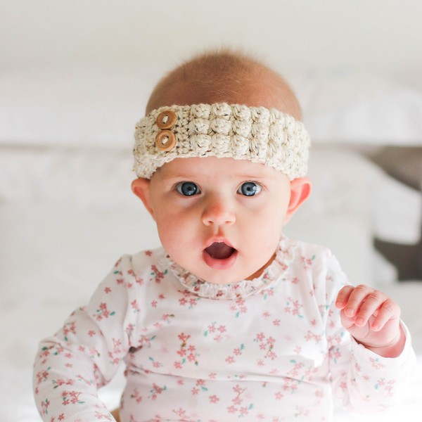 Bobble Crochet Baby Headband