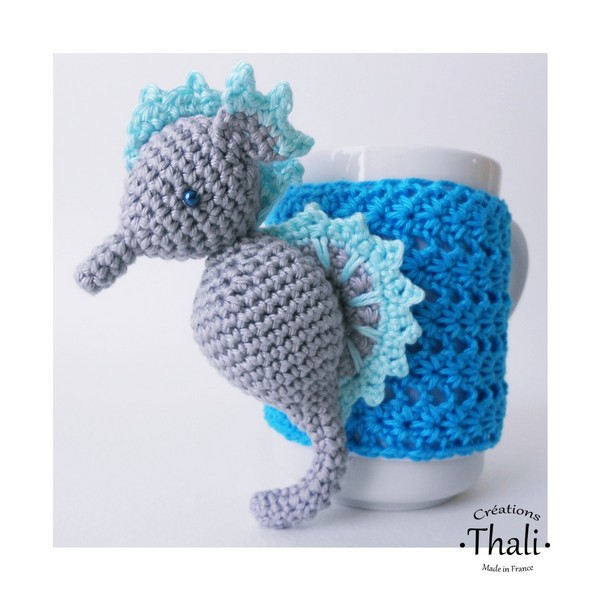 Crochet Amigurumi Seahorse Mug Pattern