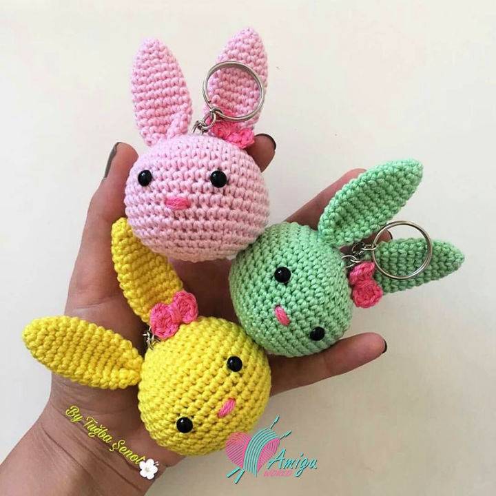 Crochet Bunny Keychain Pattern