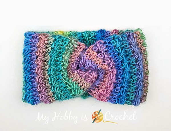 Crochet Double Layered Stars Twist Headband Pattern