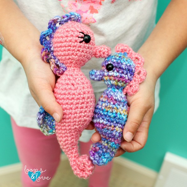 Crochet Mommy And Me Seahorse Amigurumi Pattern