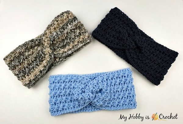 Crochet Twisted Textures Headband Pattern