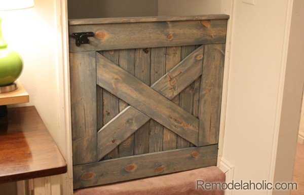 DIY Wooden Barn Door Baby Gate